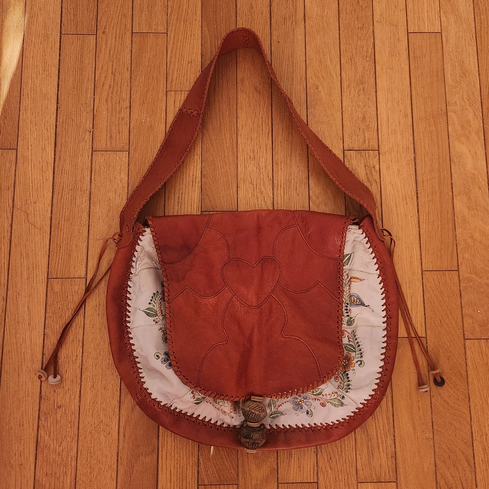 Vintage Char Leather Shoulder Bag